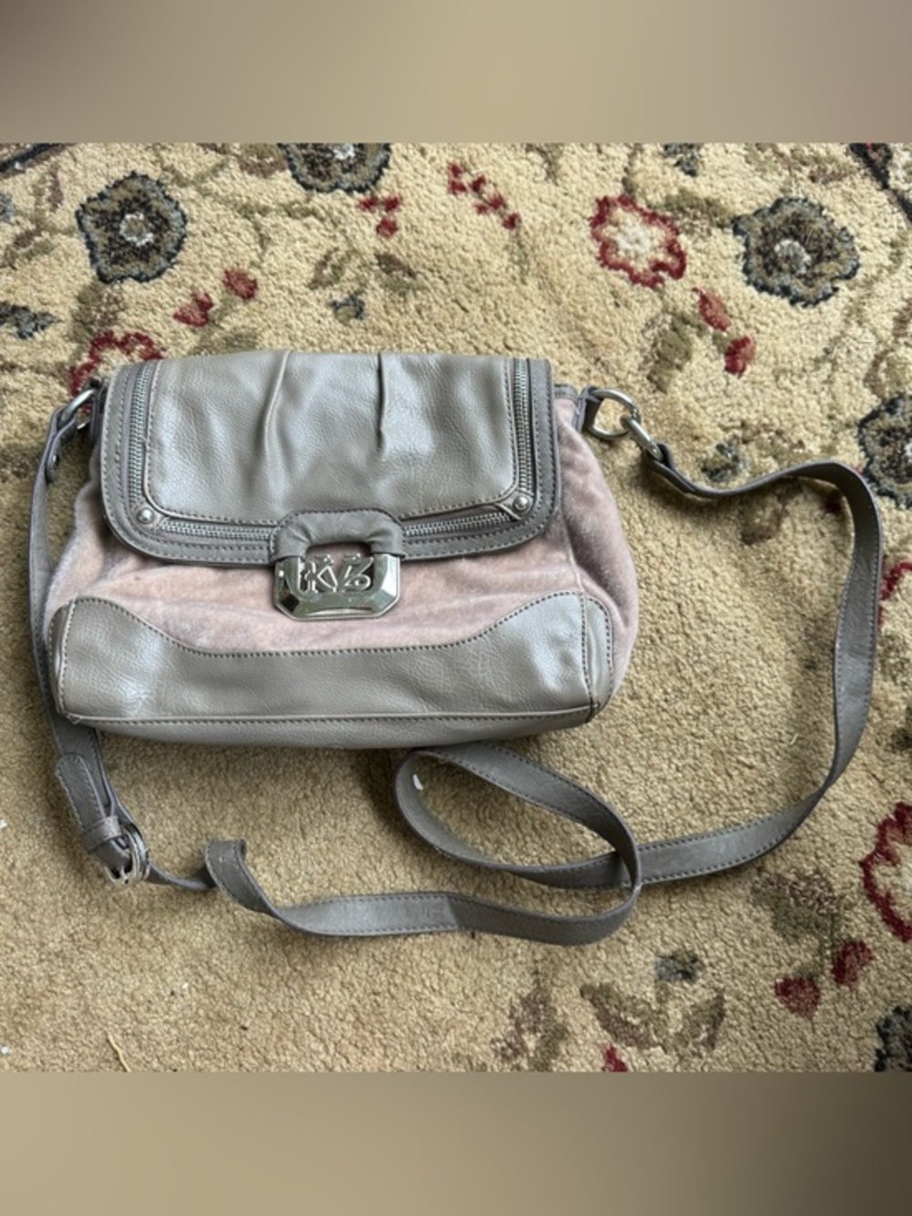 Kathy Van Zeeland Faux Fur crossbody bag